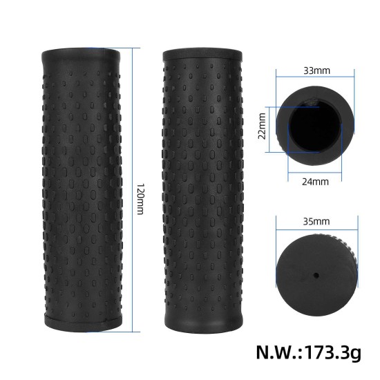 Гумени грипове / ръкохватки черни за Xiaomi M365 / 1S / Pro / Pro 2 / Mi3