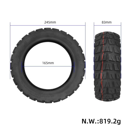Безкамерна офроуд гума 80/65-6.5 за KUGOO M4 / M4 Pro
