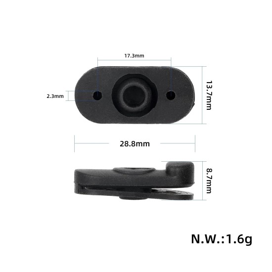 Силиконова водоустойчива капачка / тапа за порт за зареждане на KuKirin G2 Pro и KuKirin C1 Pro
