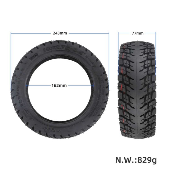 Безкамерна гума 10х2.75-6.5 ULIP за KuKirin G2 / G3 / G2 Ultra / M4 Max / A1