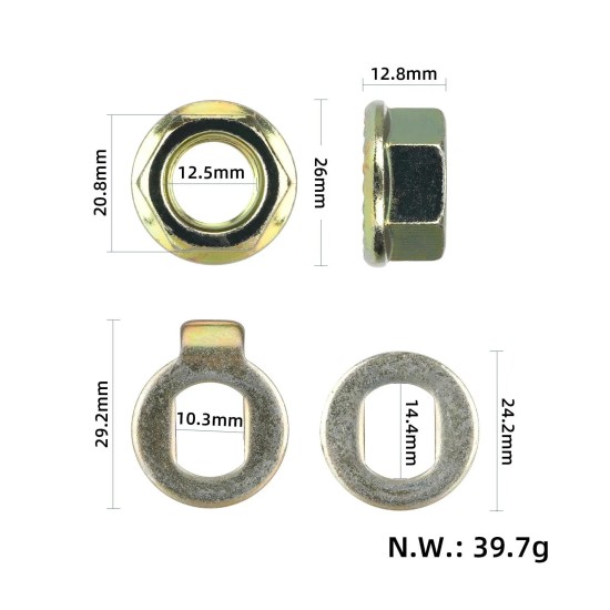 Гайка 14мм за колело на G2 Max / G2 Master / G3 Pro / G4 Max