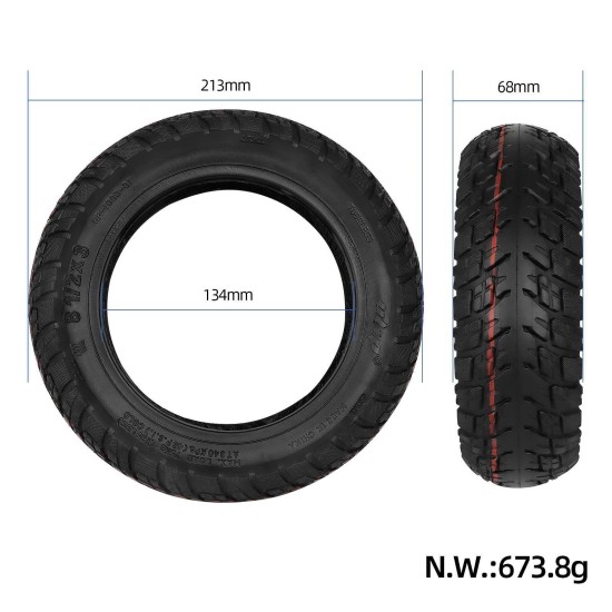Безкамерна гума с гел 8.5х3 за KuKirin G2 Pro, Zero 8 / 9