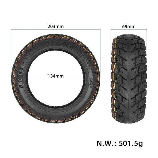 Безкамерна гума 8.5x3 ULIP за KuKirin G2 Pro, Vsett 8/9, Zero 8/9