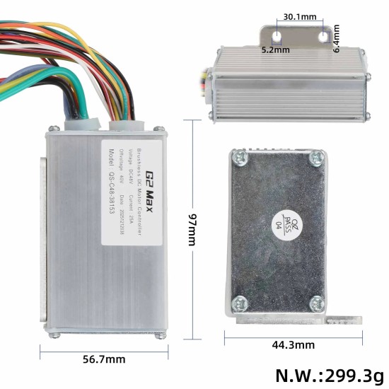 Оригинален контролер 48V 25A (Дънна платка) за електрическа тротинетка KuKirin G2 Max