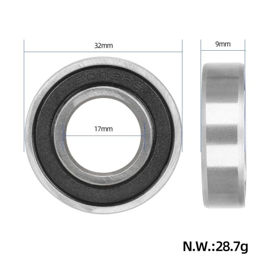 Високоскоростен лагер 6002RS (15x32x9 mm) от неръждаема стомана за Xiaomi M365 / Pro / Pro 2