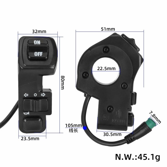 Превключвател за KuKirin G2 Pro / G2 Max (стара версия)