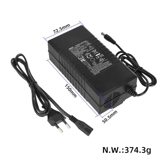 Зарядно  устройство универсално за 42V и 54.6V / 2A с жак 5.5x2.5mm