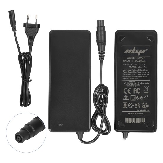 Зарядно 53.6V/54.6V 2A за Xiaomi 4 Pro Plus, 4 Pro Max / Ninebot G3, F3, GT3, ZT3